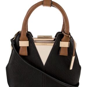 Chic Black and Tan Handbag